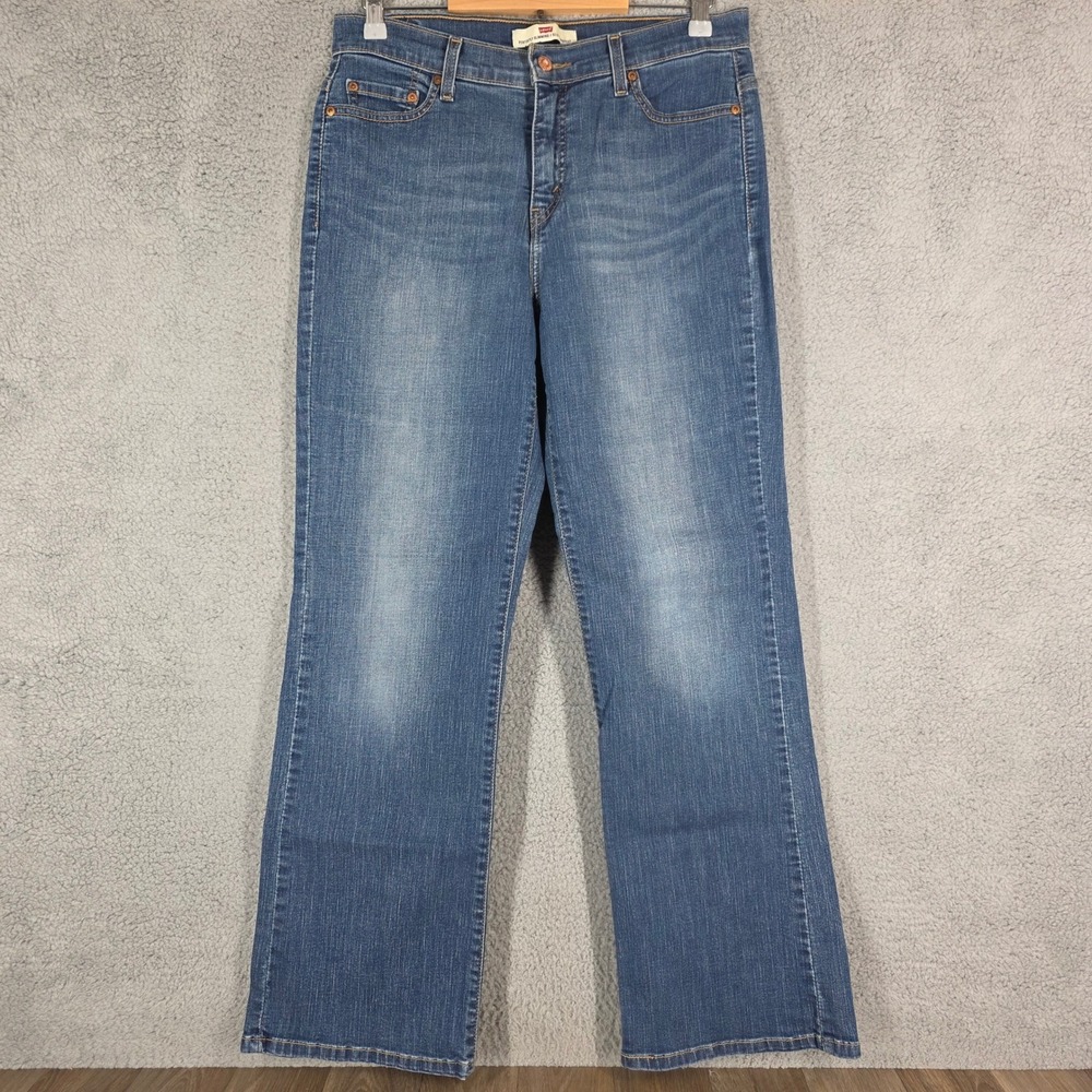 Levis 512‎ Perfectly Slimming Bootcut Jeans Womens Blue Denim Size 12 M